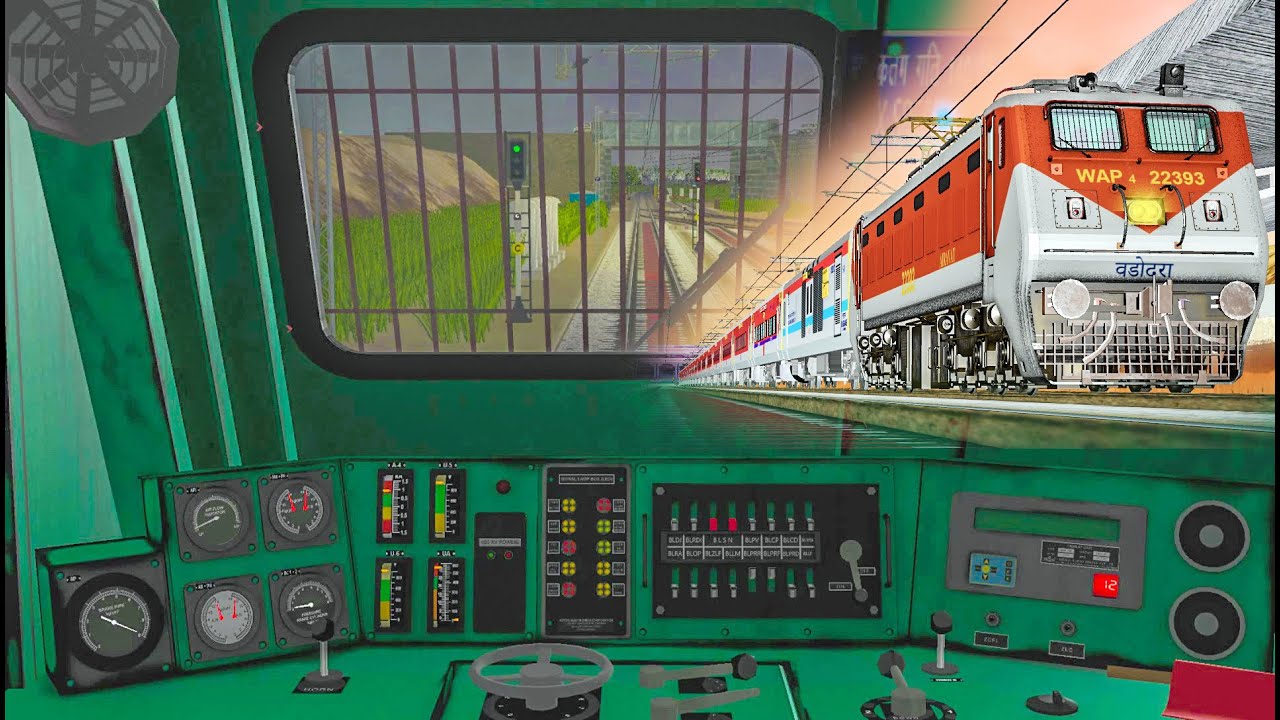 INSIDE WAP 4 LOCOMOTIVE | Kanniyakumari to Nagercoil in Indian