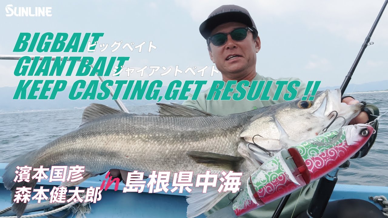Big baits and giant baits explode with large sea bass! And they