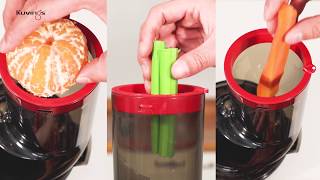 おいしさまること！クビンス ホールスロージューサー JSG-821 - YouTube