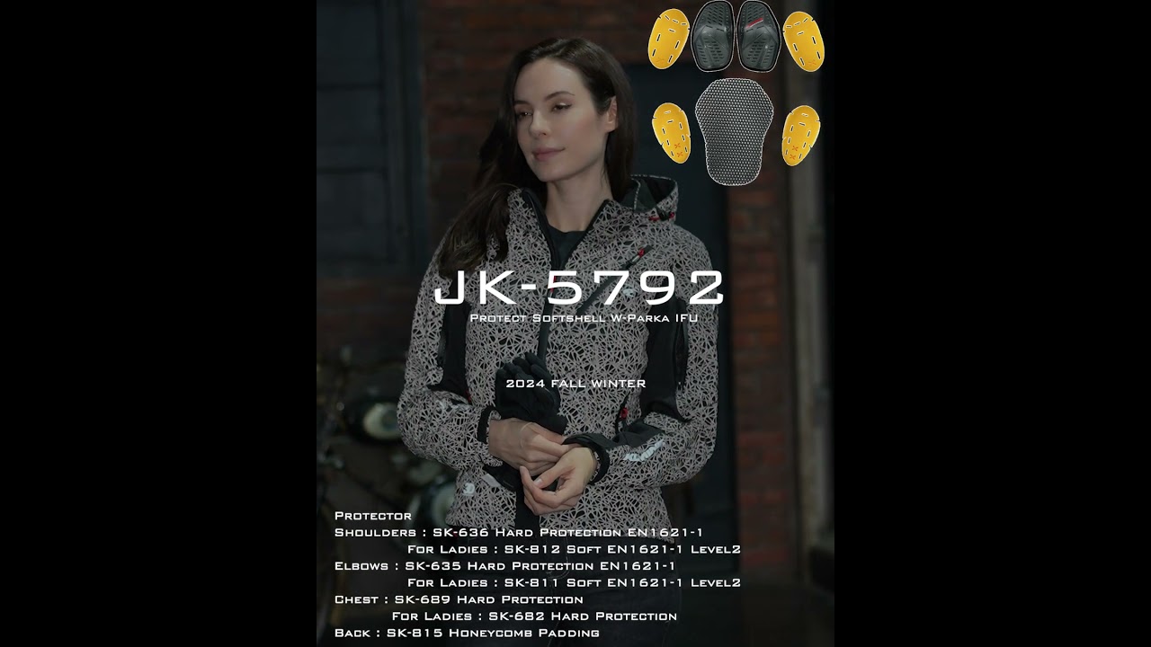 コミネ公式】JK-5792 プロテクトソフトシェルウィンターパーカ-IFU