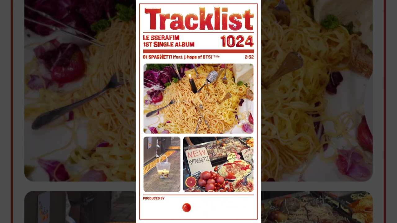LE SSERAFIM、1st Single 'SPAGHETTI'のハイライトメドレー & トラック