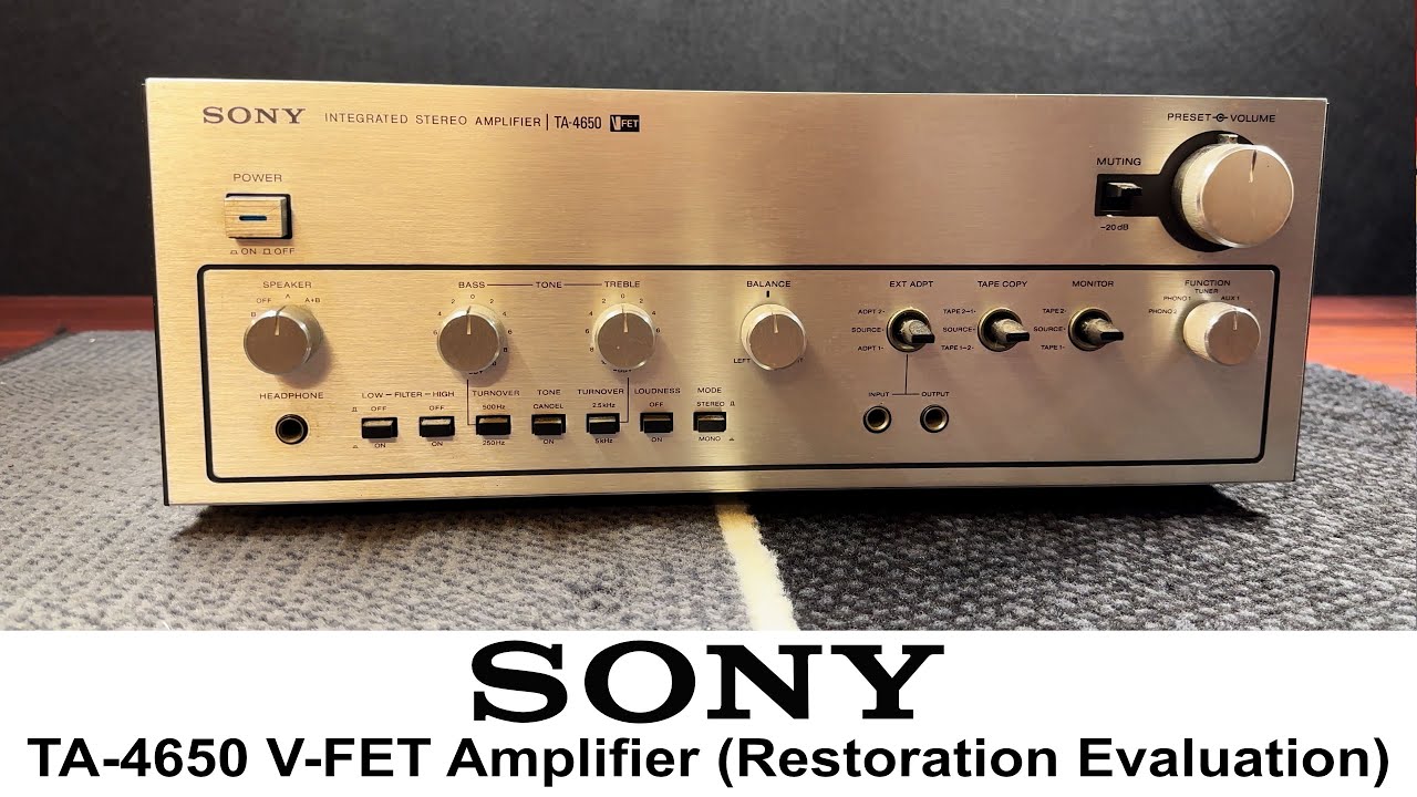 Sony TA-4650 V-FET Amplifier (Part 1 - Teardown / Is it Alive
