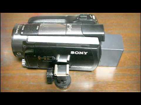 SONY HDR-XR520Vに普通のアクセサリーシューを取り付ける - YouTube