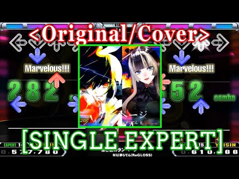 Original/Cover] 朱と碧のランページ [SINGLE EXPERT] 譜面比較