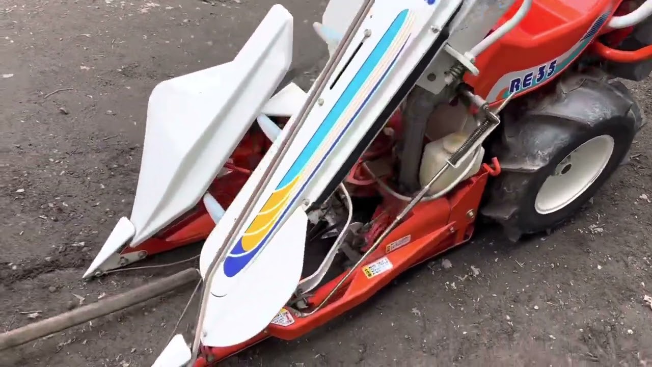 確認動画】クボタ RE35 ジョイ刈る バインダー 1条狩り 稲刈り 動力