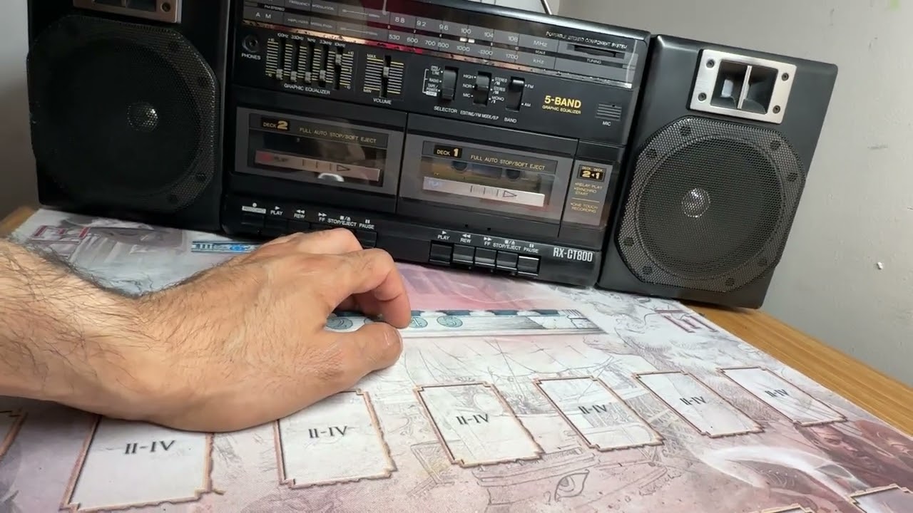 Rare —Panasonic RX-CT800 AM/FM Dual Cassette Boombox Fully Tested