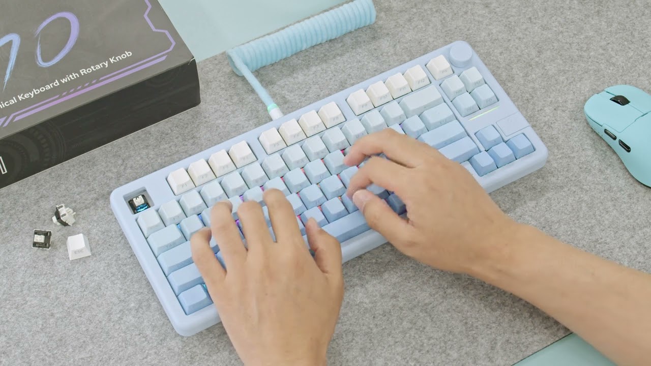 Pre-release] Epomaker Galaxy70 Typing Sound Test | HUANO Blossom