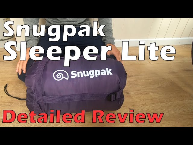 Snugpak Sleeper Lite Sleeping Bag, a Detailed Review - YouTube