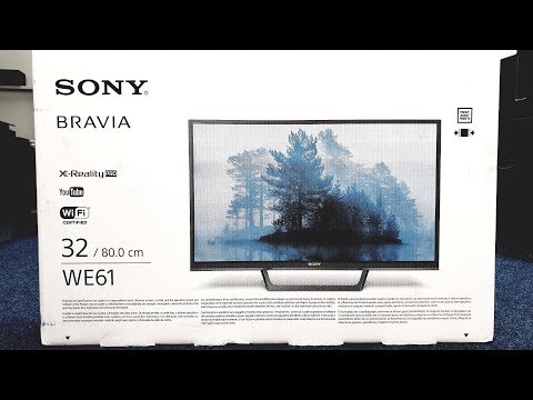 Sony 32WE613 Unboxing and Setup - YouTube