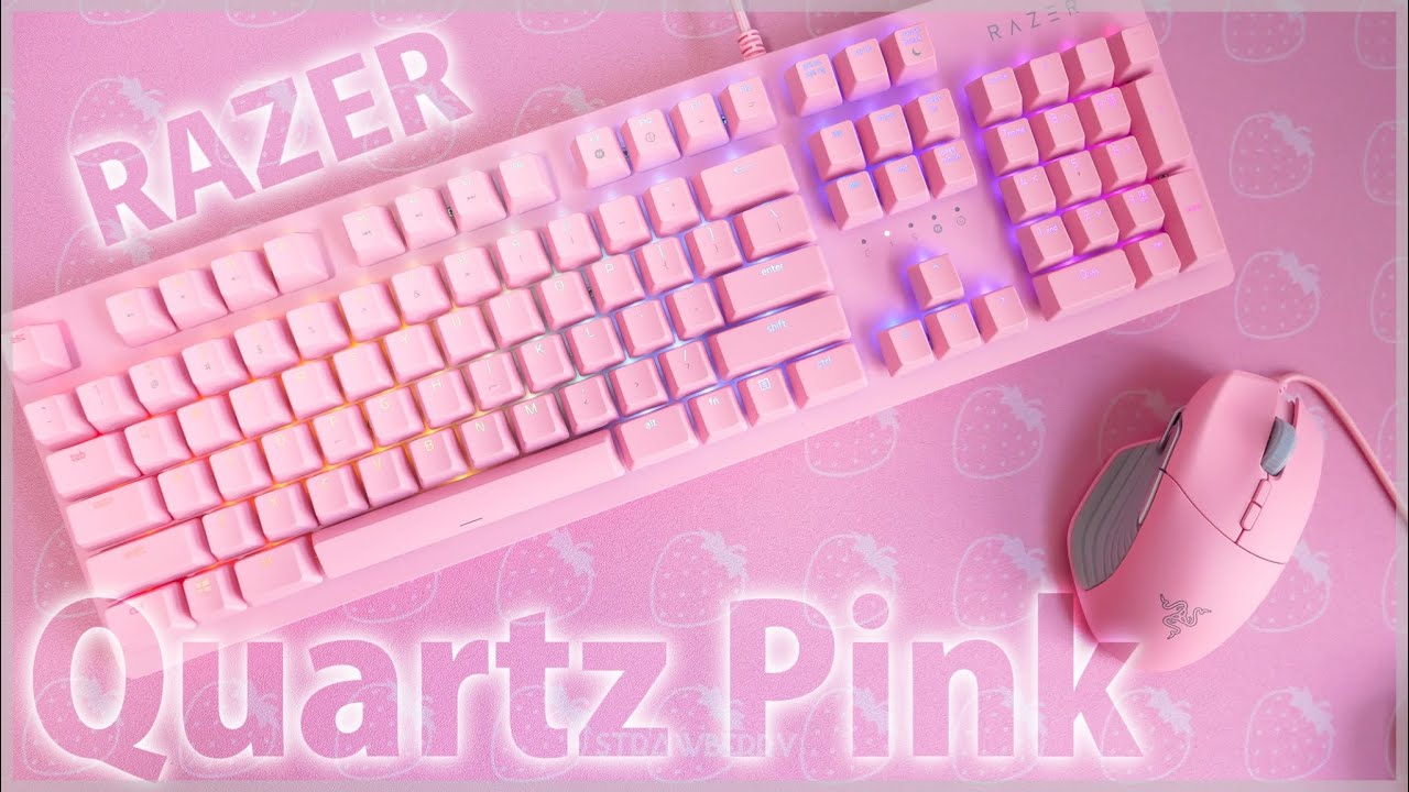 RAZER】ピンクで可愛いセットアップ！かわいいは正義なRazer Quartz