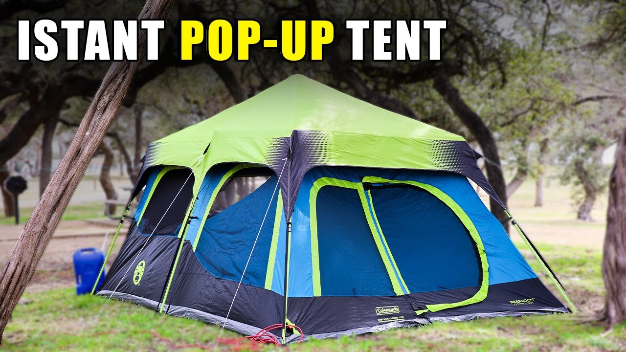 Coleman 10 Person INSTANT POP-UP Tent - YouTube