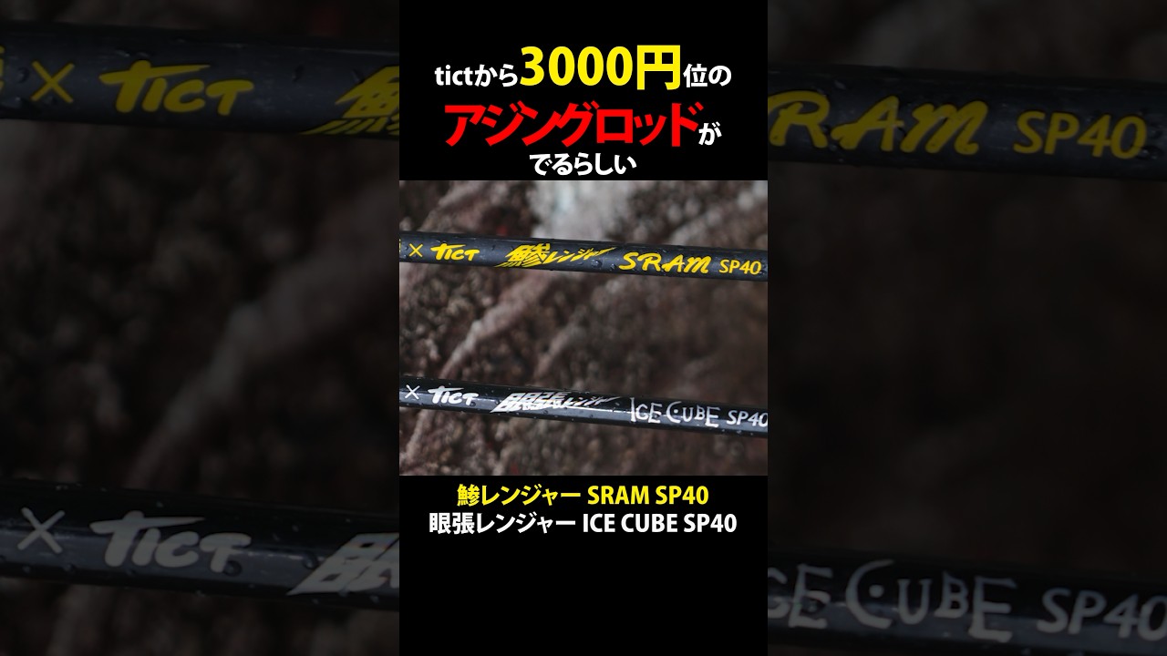 tictから3000円位のアジングロッドが出るらしい⁉️ #トミー敦