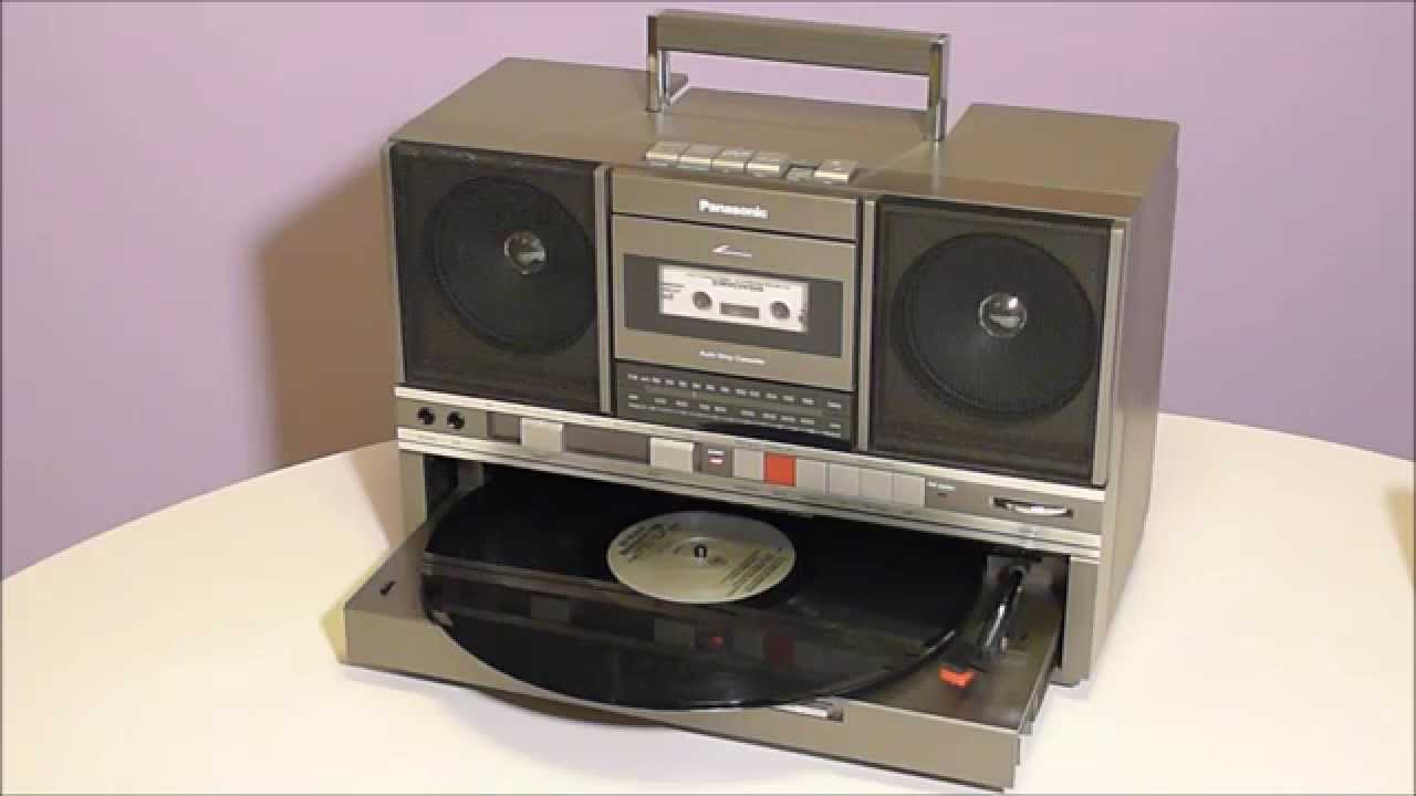 1984 Panasonic SG-J500 Turntable Boombox - YouTube