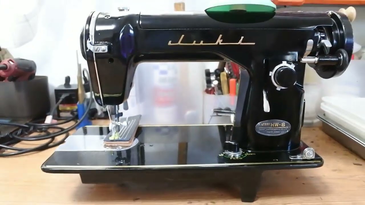 20220807 JUKI HW-6 ロータリックスミシン 0番糸試縫い - YouTube