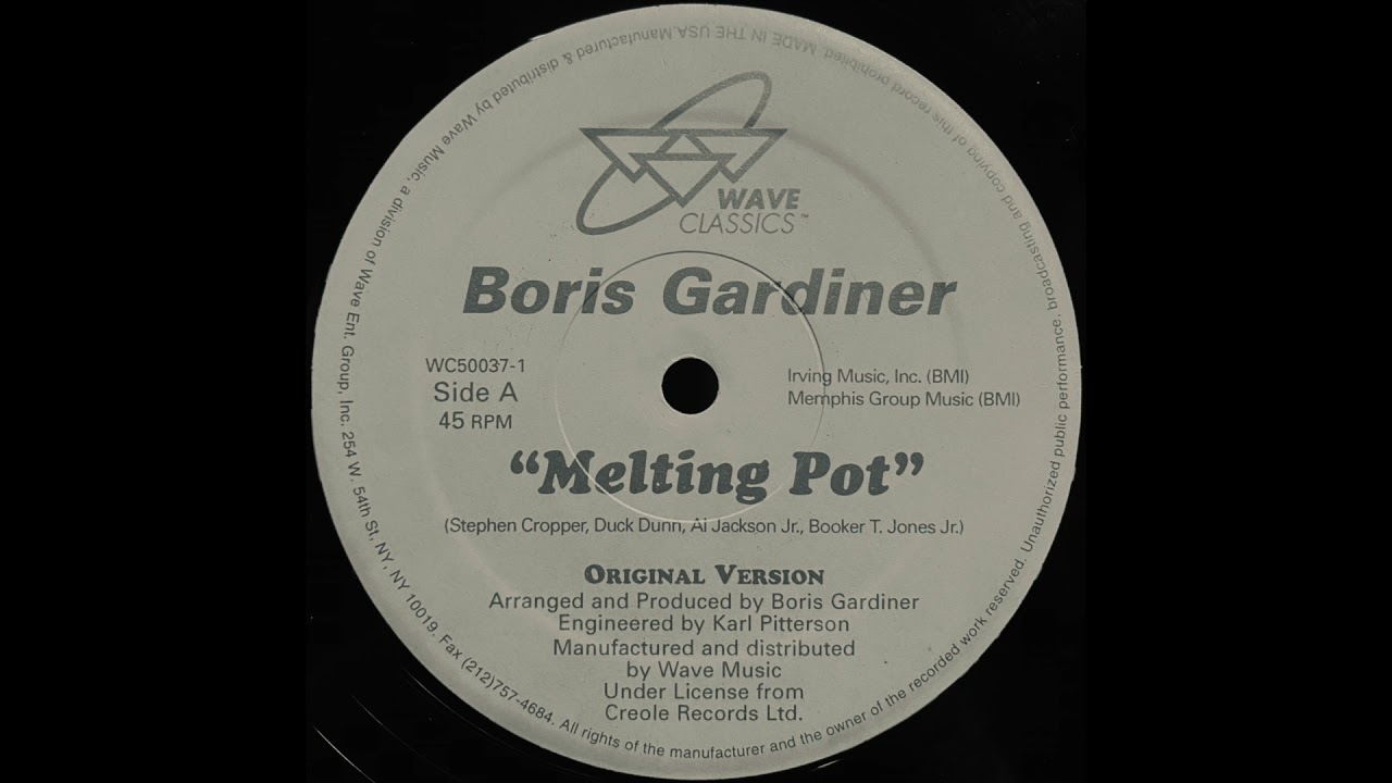 Melting Pot / Boris Gardiner - YouTube