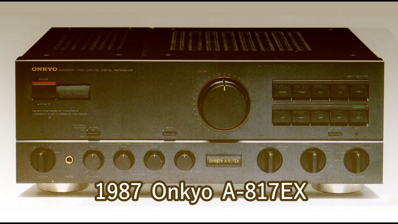 1987 Onkyo A-817EX - YouTube
