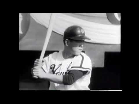 日本シリーズ】南海vs巨人1回戦 野村克也先制ホームラン 【昭和36年
