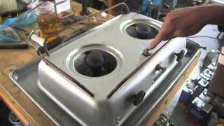 Homestrand Mariner 205-32A Alcohol Fueled Stove - YouTube