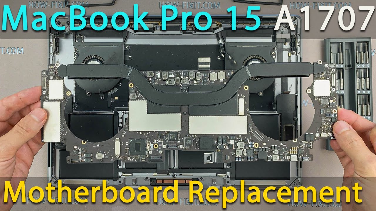 MacBook Pro 15 2016 and 2017 Logic Board Replacement Guide - YouTube