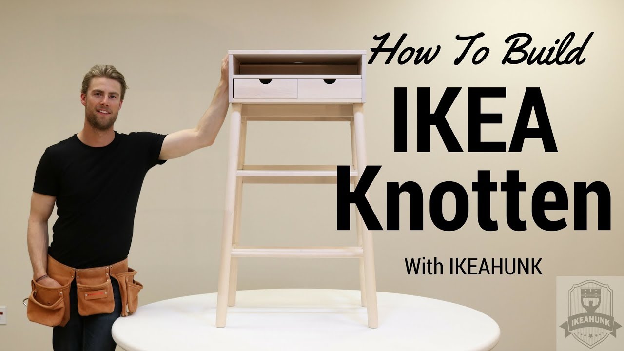 How to Assemble IKEA Knotten Standing Desk - YouTube