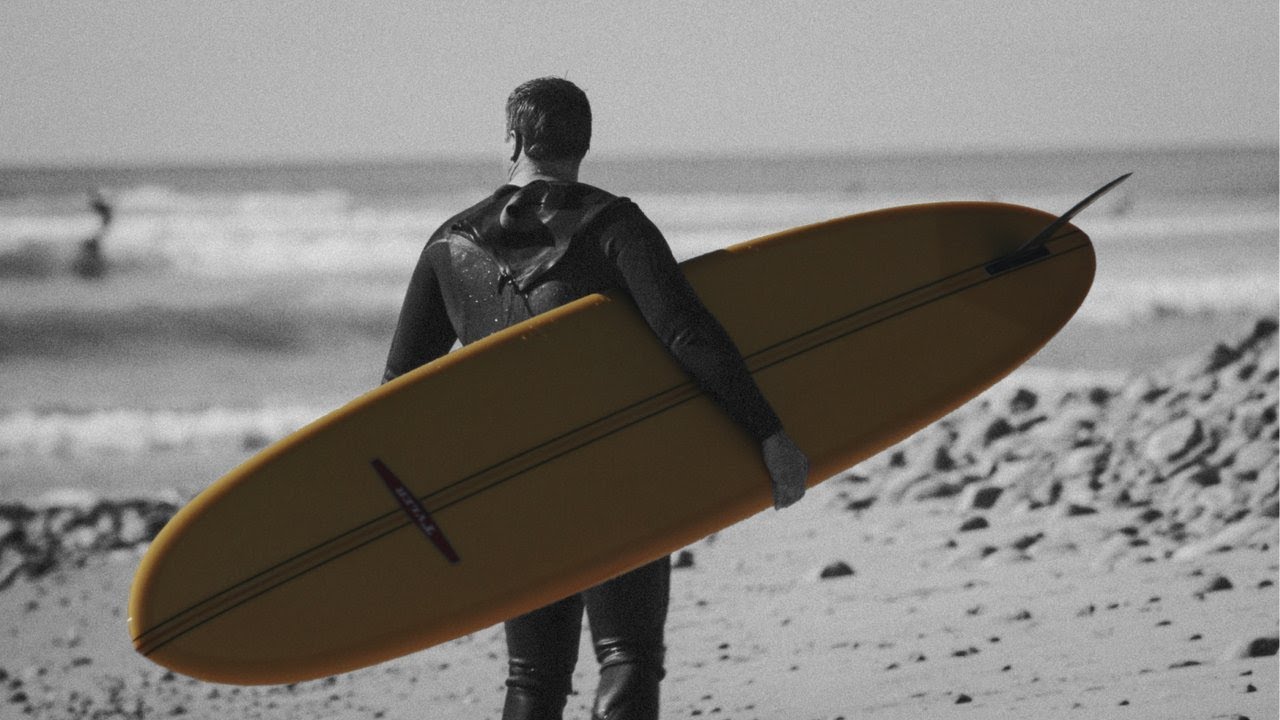 I went surfing in California 