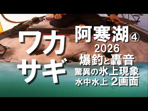 ワカサギ】阿寒湖④爆釣と轟音・鳴り響く自然の驚異・硫黄山川エリア