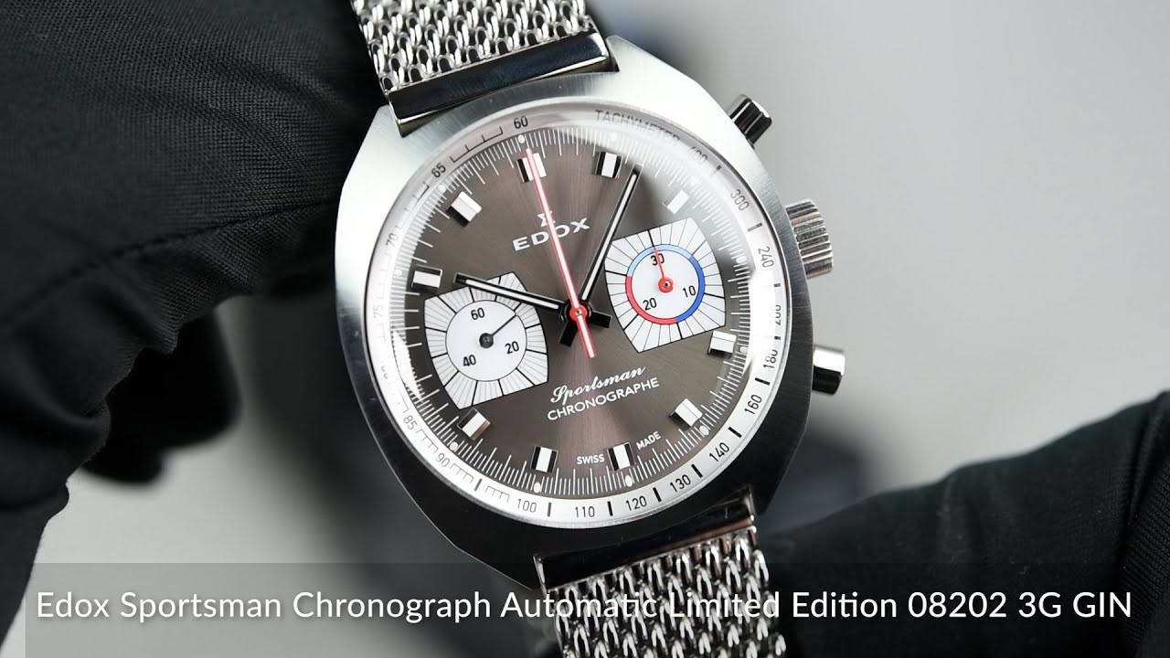 Edox Sportsman Chronograph Automatic Limited Edition 08202 3G GIN