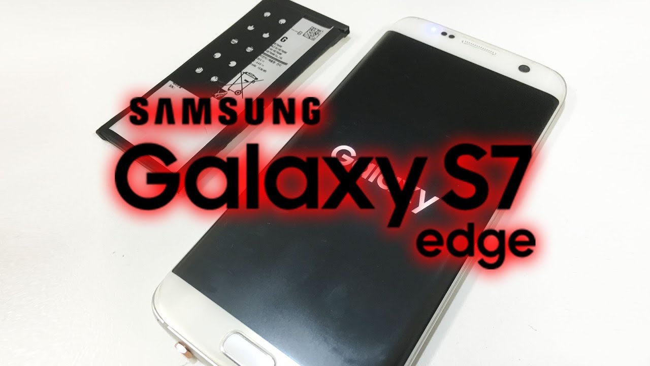 Galaxy S7 edge SCV33 バッテリー電池交換修理やり方方法 - YouTube