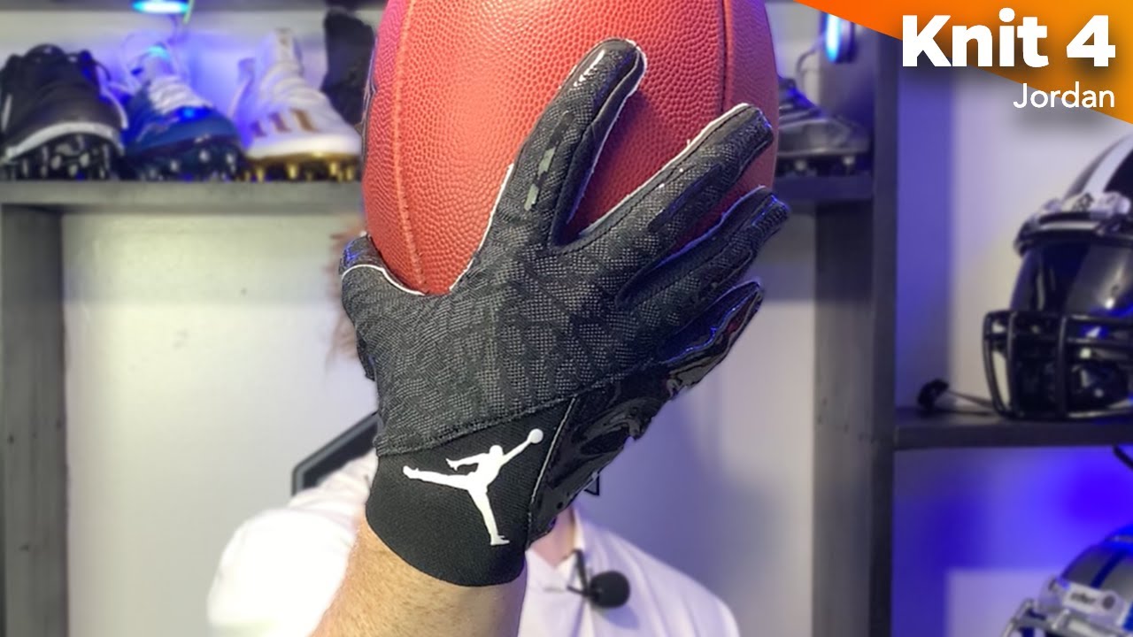Jordan is Here!! Jordan Knit 4 Football Gloves review - YouTube