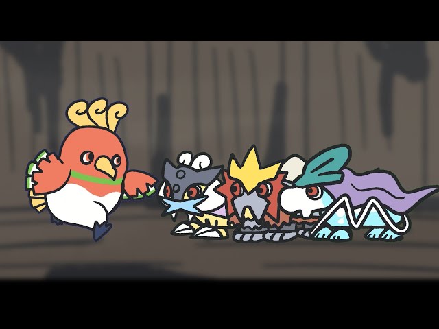 ホウオウがエンテイ、ライコウ、スイクンを助けた日/The day Ho-oh