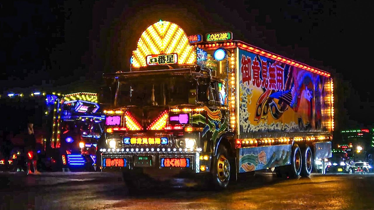 星桃次郎の一番星‼️⭐️搬出動画⑤【哥麿会】デコトラ アートトラック