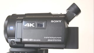 Sony FDR AXP35 4K Handycam with Built In Projector - YouTube