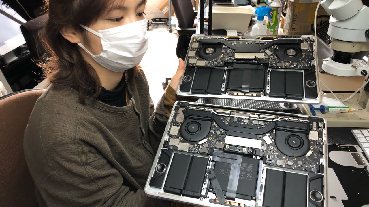 MacBook Pro 2016/2017 13in キーボード修理分解 - YouTube