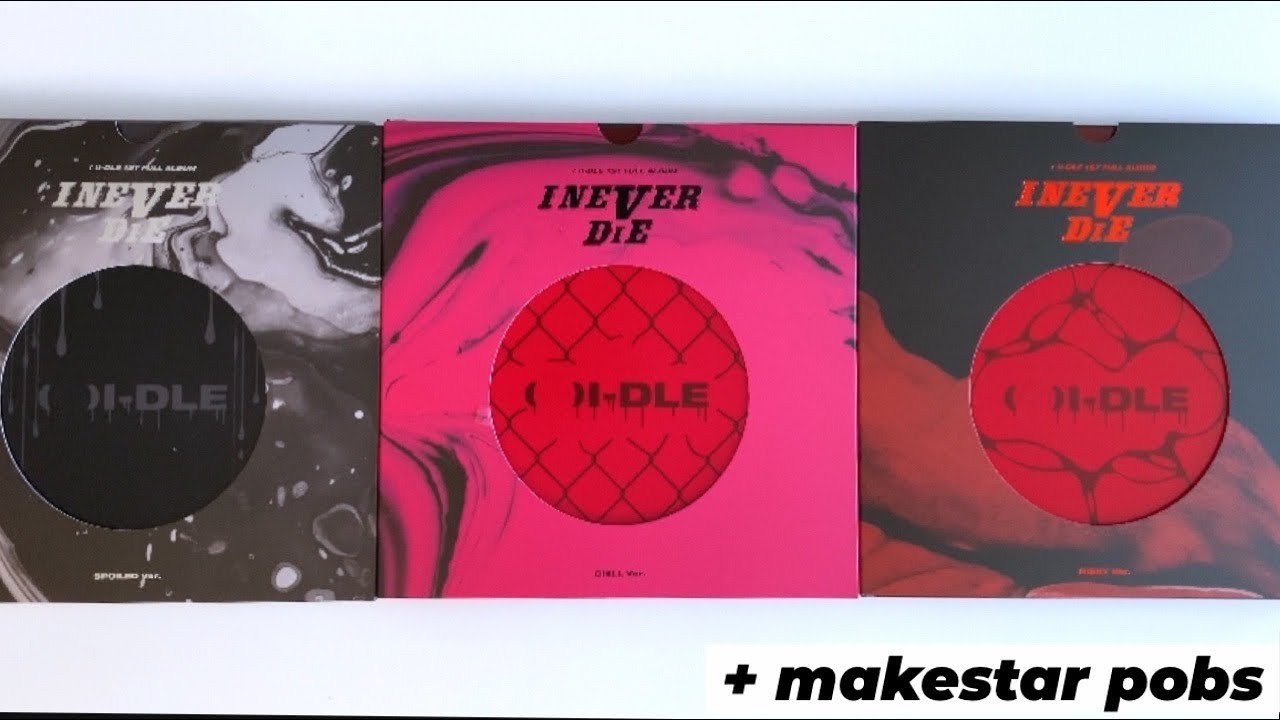 Unboxing (G)I-DLE 1st Full Album I Never Die (Spoiled, Chill