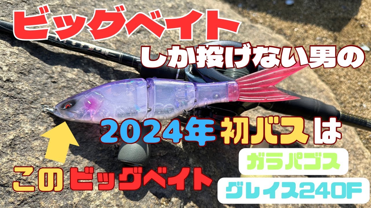 ビッグベイトしか投げない男の2024年初バスはこのビッグベイト