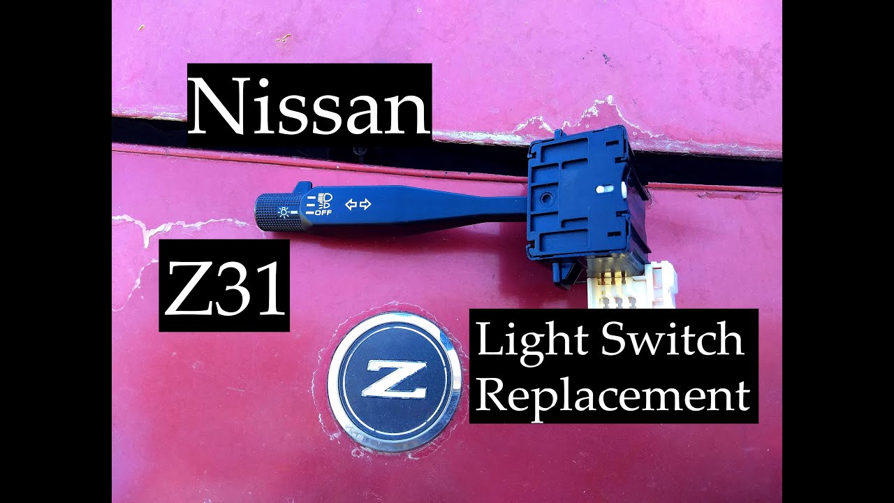 Nissan 300ZX Light switch replacement Z31 - YouTube