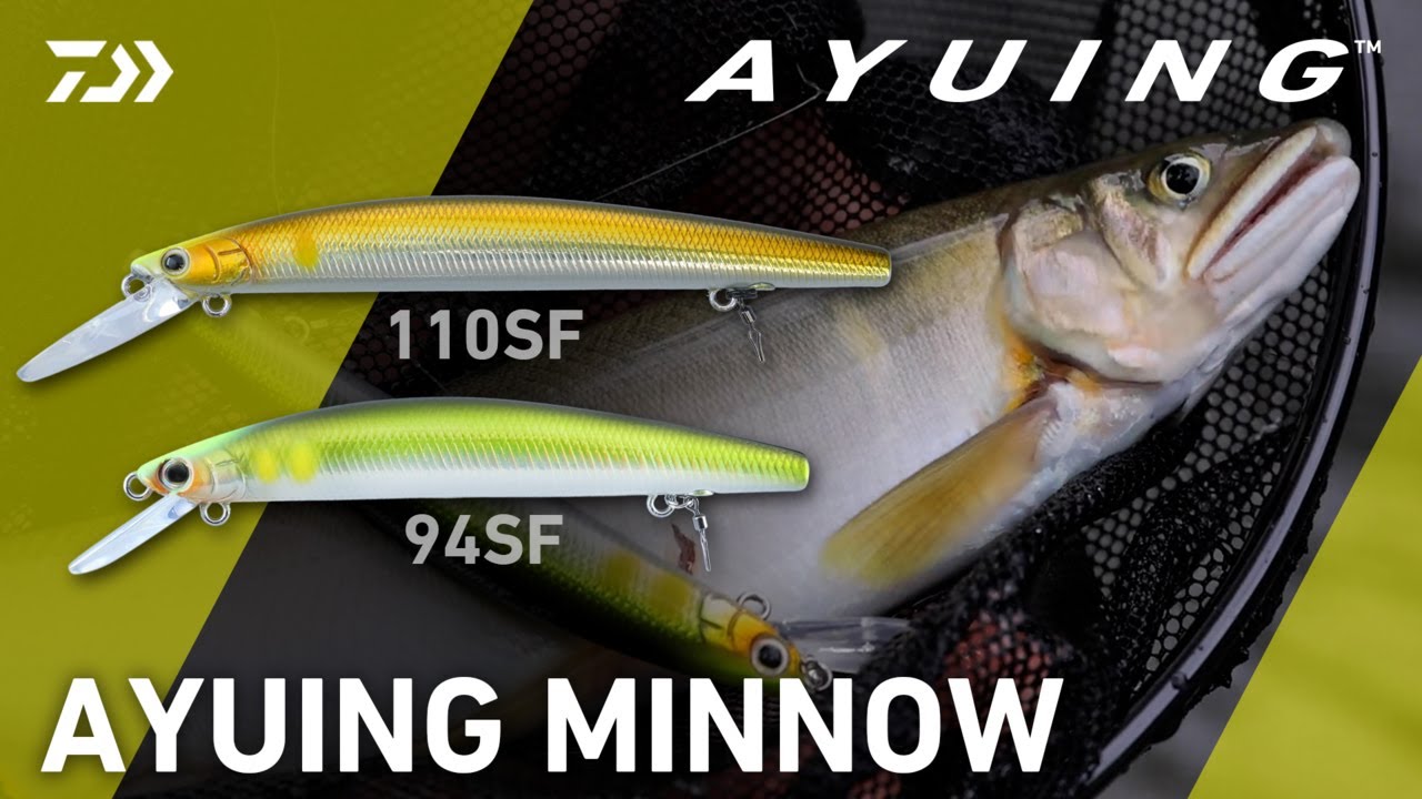 AYUINGミノー 【94SF】と【110SF】を使い分けて釣果アップ！ - YouTube