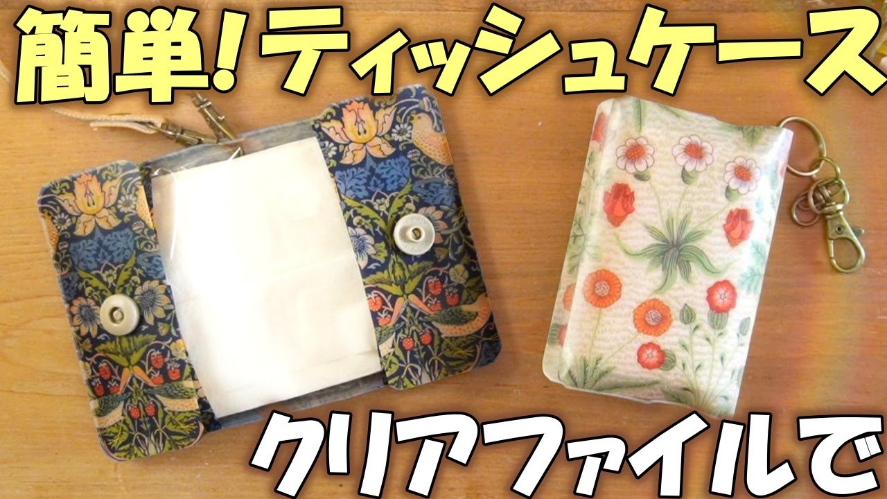 Easy DIY: Foldable Tissue Case from Clear File That Went Viral