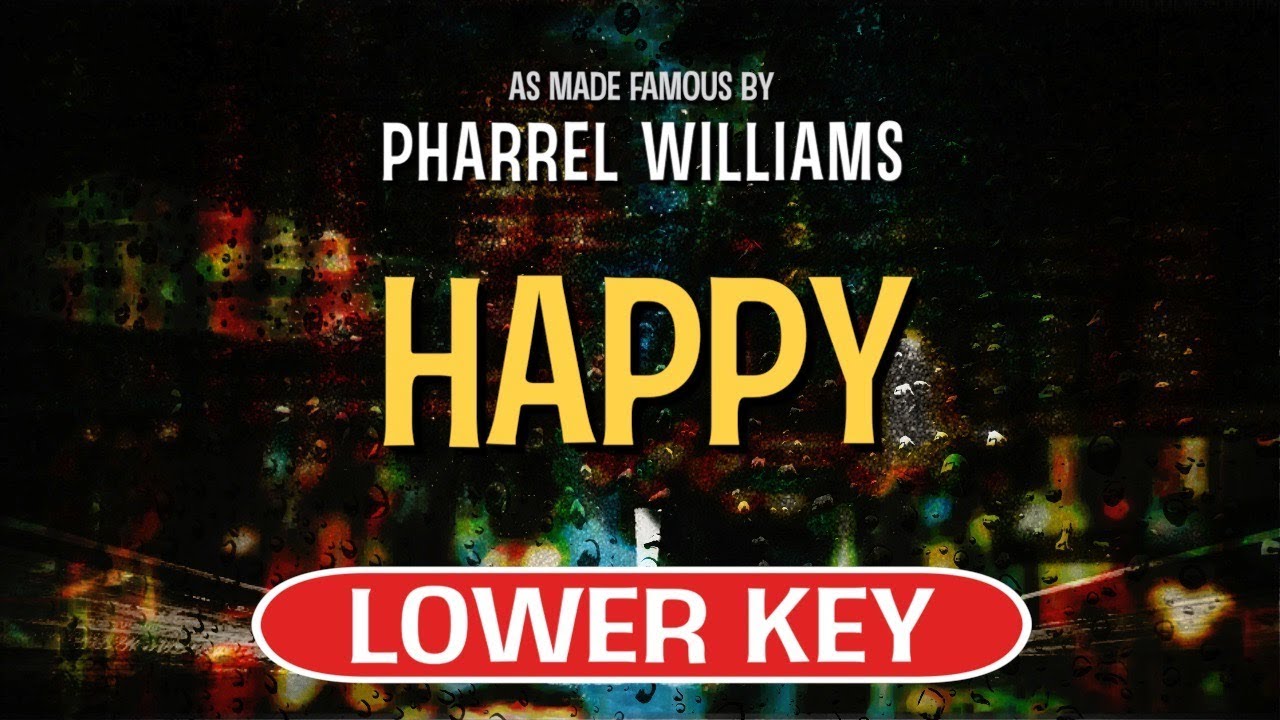 Happy (Karaoke Lower Key) - Pharrel Williams - YouTube