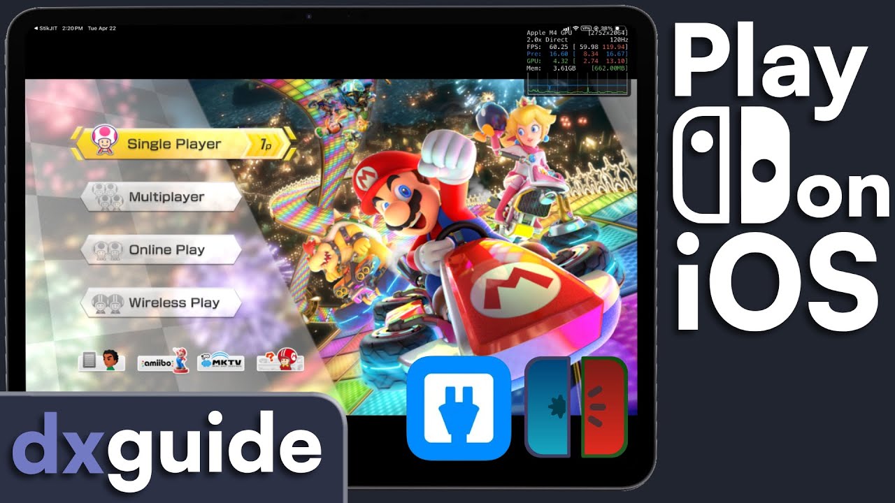 How to Play Nintendo Switch on iOS using dxsign | MeloNX - YouTube