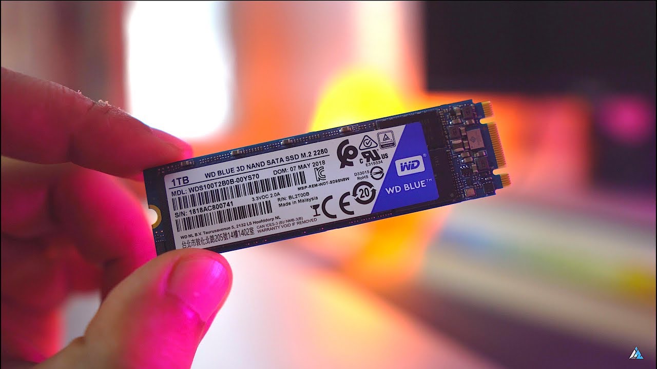 WD BLUE SSD 3D NAND M.2, 1 TB SSD review and UNBOXING - YouTube