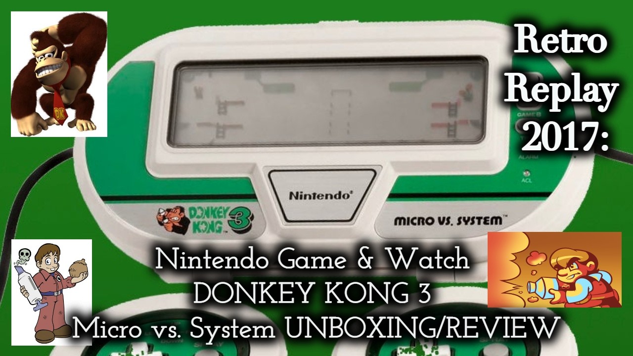 Game & Watch Donkey Kong 3 Micro vs. System - MINT IN BOX! RARE