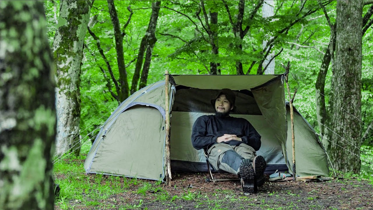 19 Camping trip in the green：ローベンスの新作テントを担いで森の中