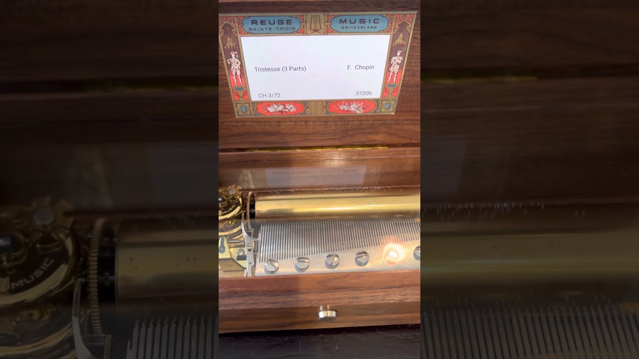 reuge 72note Chopin Tristesse リュージュ オルゴール 別れの曲