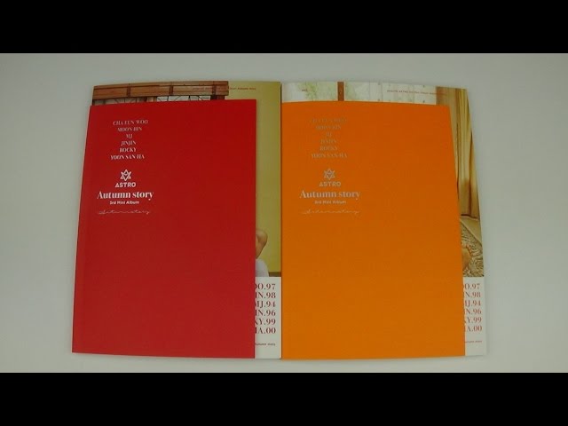 Unboxing Astro 아스트로 3rd Mini Album Autumn Story (Red & Orange