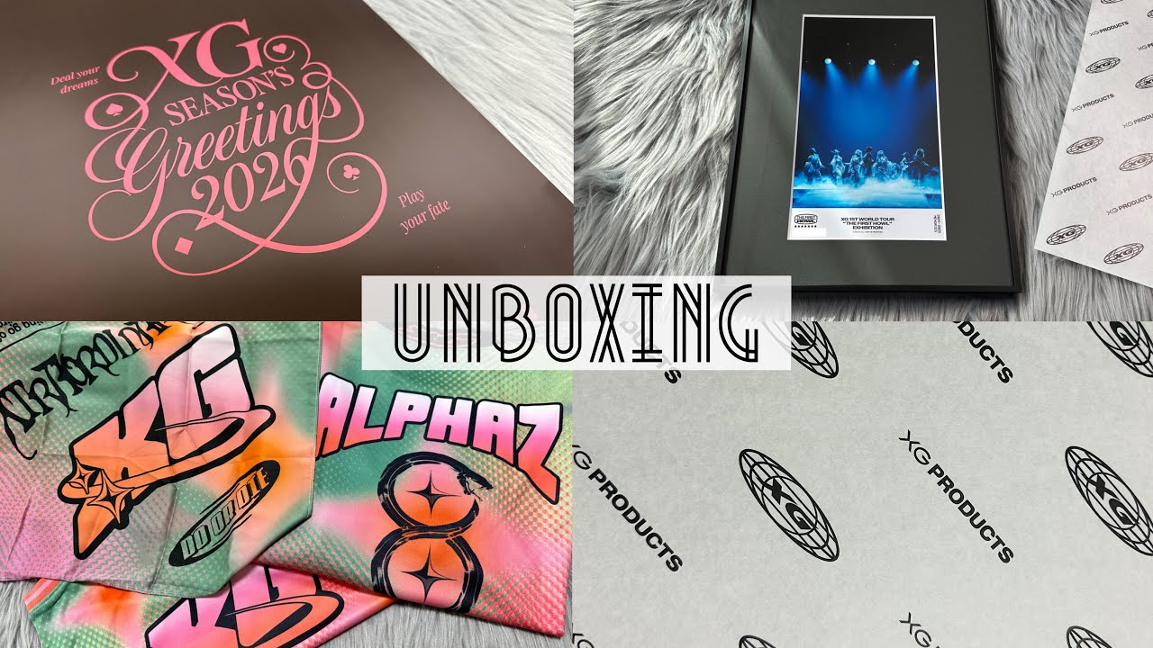 XG 開封 unboxing - シーグリ Season's Greetings 2026 グッズ - YouTube