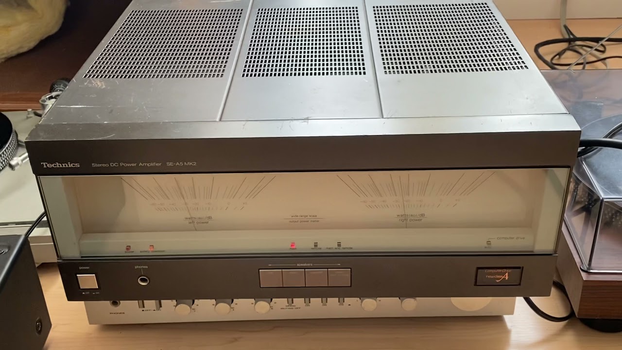Testing the Technics SE-A5mk2 power amp for Anderi's - YouTube