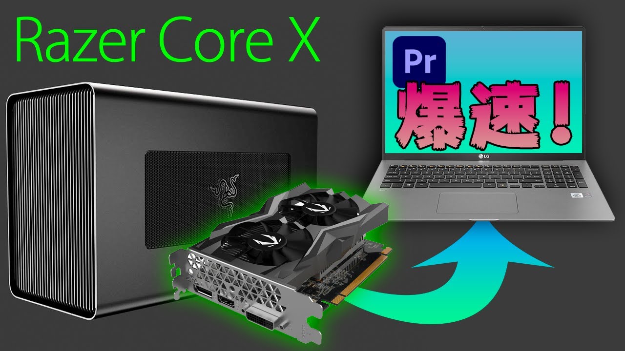 Razer Core X + GeForce RTX3060 外付けGPUセット Razer Core X +