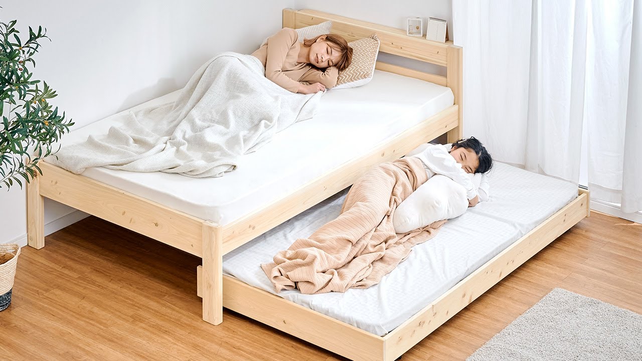 マットレスセット 5年保証 国産 親子ベッド Hinoki(ヒノキ) セミダブル