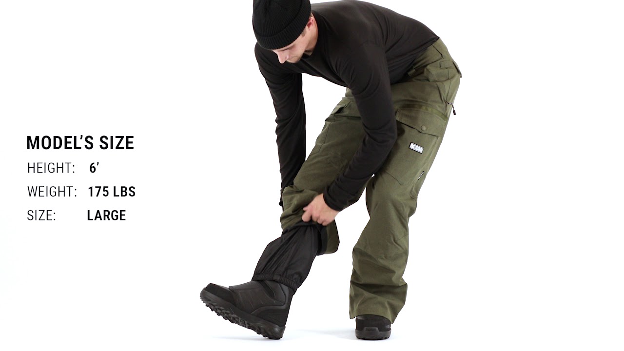 DC Code Snowboard Pants Fit Review - Tactics - YouTube